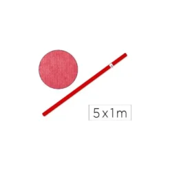 Bobina papel tipo kraft Liderpapel 65 g/m² 5 x 1 m rojo