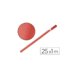 Bobina papel tipo kraft Liderpapel 65 g/m² 25 x 1 m rojo