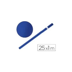 Bobina papel tipo kraft Liderpapel 65 g/m² 25 x 1 m azul azurita