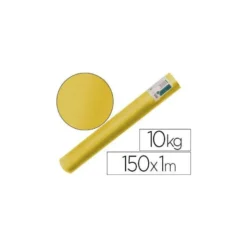 Bobina papel tipo kraft verdujado Liderpapel 65 g/m² 1x150 mt color Amarillo