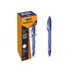 Bolígrafo Bic Gel-ocity Quick Dry Retráctil Punta Media 0,7 mm Color Azul