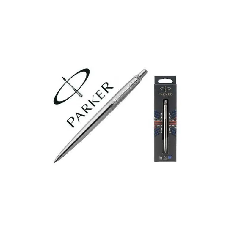 Bolígrafo Parker Jotter Core Bond Street Acero Tinta Azul