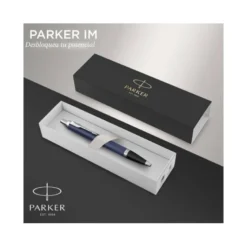 Bolígrafo Parker PK IM CT Tinta Azul Punta 1mm Color Azul Mate