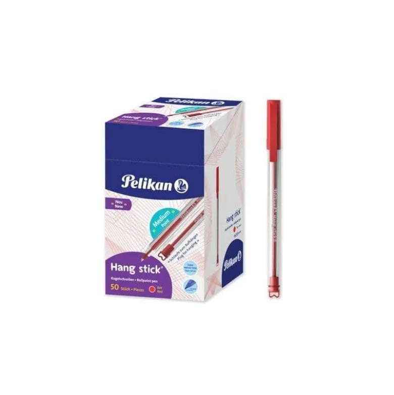 Bolígrafo Pelikan Stick Super Soft Rojo de 0,4 mm