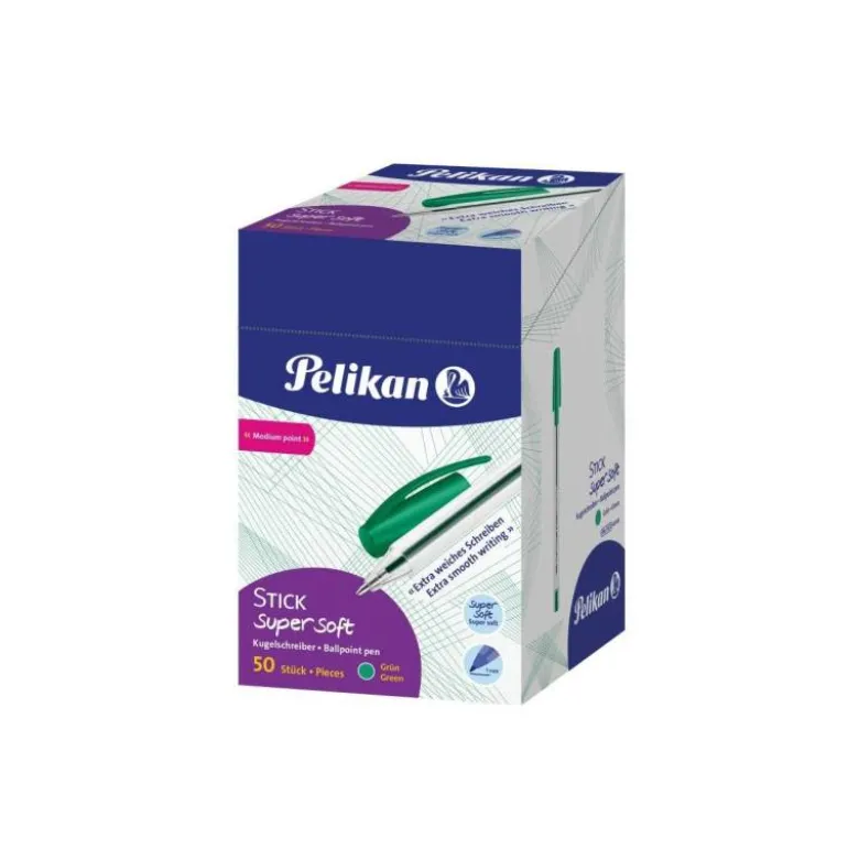 Bolígrafo Pelikan Stick Super Soft Verde de 0,4 mm