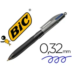 Bolígrafo marca Bic 4 colores Grip 0,4 mm