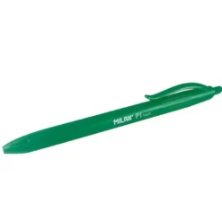 Bolígrafo retráctil milán P1 de color verde 1 mm