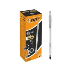 Boligrafo Bic Cristal Celebration Plata 0,4 mm Tinta Negra