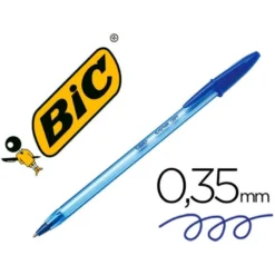 Boligrafo Bic Cristal soft azul punta de 1,2