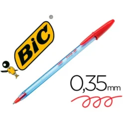Boligrafo Bic Cristal soft Rojo punta de 1,2 mm