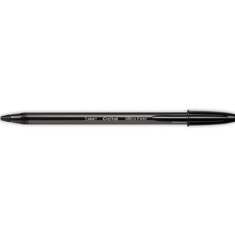BOLIGRAFO BIC CRISTAL ULTRAFINE PUNTA FORMA AGUJA 0,7 MM NEGRO