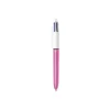BOLIGRAFO BIC CUATRO COLORES SHINE ROSA PUNTA DE 1 MM