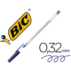 Boligrafo Bic Ecolutions Round Stic Color Azul 0,4 mm