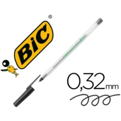 Boligrafo Bic ECOlutions Round Stic Negro 0,4 mm