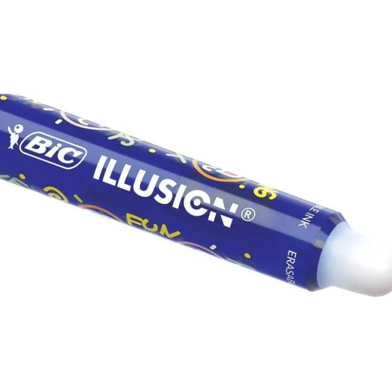Boligrafo Bic Gelocity Illusion Borrable Color Azul punta 0,7 mm