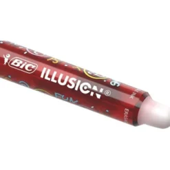 Boligrafo Bic Gelocity Illusion Borrable Rojo punta 0,7 mm