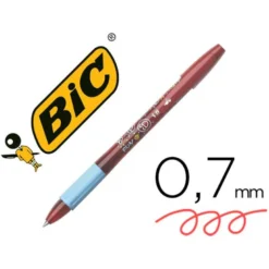 Boligrafo Bic Gelocity Illusion Borrable Rojo punta 0,7 mm
