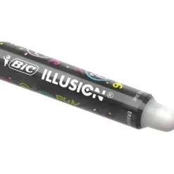 Boligrafo Bic Gelocity Illusion Borrable Color Negro punta 0,7 mm