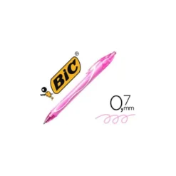 Boligrafo Bic Gelocity Quick Dry Retractil tinta ge colorl Rosa 0,7 mm