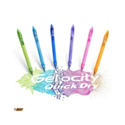 Boligrafo Bic Gelocity Quick Dry Retractil tinta gel color Turquesa 0,7 mm