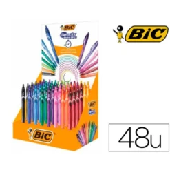BOLIGRAFO BIC GELOCITY QUICKDRY EXPOSITOR DE 48 UNIDADES