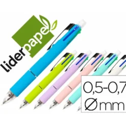 Boligrafo marca Liderpapel 5 en 1 multicolor 0,7 mm