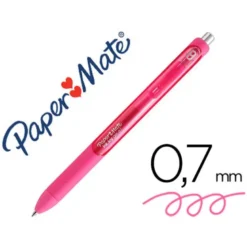 Boligrafo Paper Mate Inkjoy Retractil Gel 0,7 mm Color Rosa