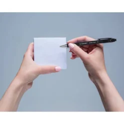 Boligrafo q-connect retractil con grip 0,7 mm negro