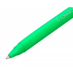 Boligrafo retractil Q-Connect Color Azul 0,5 mm Biodegradable
