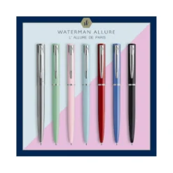 Boligrafo Waterman Allure azul lacado con estuche de regalo