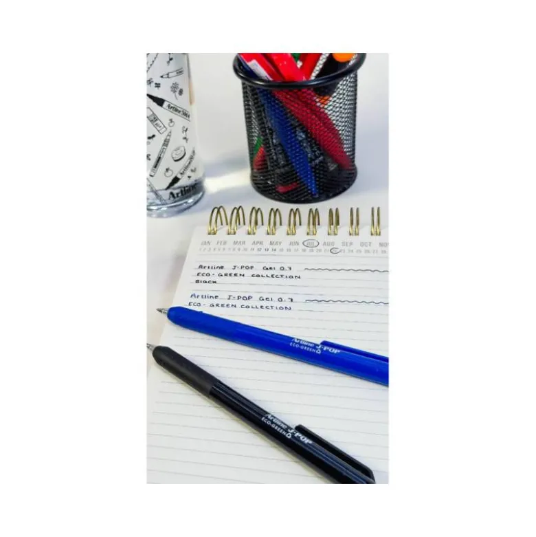 BOLIGRAFO ARTLINE J-POP ECO GREEN RETRACTIL TINTA GEL 0,7 MM ROJO