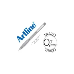 Boligrafo artline 1900 softline tinta aceite metalico color plata