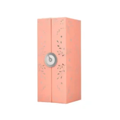 BOLIGRAFO BELIUS BELLA ALUMINIO COLOR ROSA DISEÑO PLATEADO RELIEVE TINTA AZUL CAJA DE DISEÑO