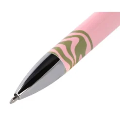 BOLIGRAFO BELIUS INK DREAMS ALUMINIO COLOR ROSA Y VERDE MATCHA PLATEADO FRASE INTERIOR TINTA AZUL CAJA DE DISEÑO