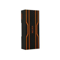 BOLIGRAFO BELIUS LEGACY ALUMINIO DISEÑO HEXAGONO NARANJA CUERPO NEGRO TINTA COLOR AZUL CAJA DE DISEÑO