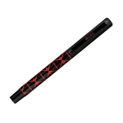 BOLIGRAFO BELIUS LEGACY ALUMINIO DISEÑO TRIANGULO ROJO CUERPO NEGRO TINTA COLOR AZUL CAJA DE DISEÑO