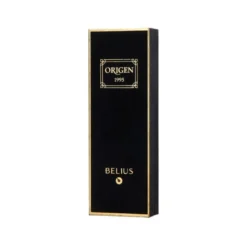 BOLIGRAFO BELIUS ORIGEN 1995 ALUMINIO TEXTURA CEPILLADA COLOR NEGRO TINTA AZUL CAJA DE DISEÑO