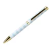BOLIGRAFO BELIUS PERFECT PICNIC DAY ALUMINIO COLOR AZUL CELESTE DORADO TINTA AZULCAJA DE DISEÑO