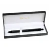 BOLIGRAFO BELIUS POTSDAM NEGRO CUERPO FIBRA CARBON TINTA GEL AZUL EN ESTUCHE