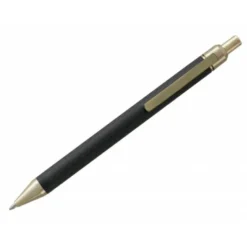 BOLIGRAFO BELIUS POTSDAM NEGRO Y DORADO CUERPO FIBRA CARBON TINTA GEL AZUL EN ESTUCHE