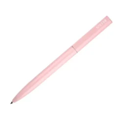 BOLIGRAFO BELIUS ROCKET B ALUMINIO COLOR MINIMALISTA ROSA TINTA AZUL CAJA CILINDRICA