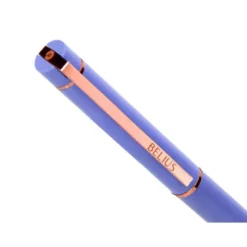BOLIGRAFO BELIUS ROSE ALUMINIO COLOR LAVANDA/ORO ROSA TINTA AZUL CAJA DE DISEÑO