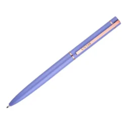 BOLIGRAFO BELIUS ROSE ALUMINIO COLOR LAVANDA/ORO ROSA TINTA AZUL CAJA DE DISEÑO