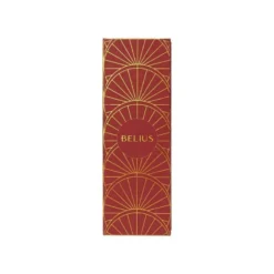 BOLIGRAFO BELIUS SOIREE ALUMINIO COLOR ART DECO GRANATE Y DORADO TINTA AZUL CAJA DE DISEÑO