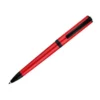 BOLIGRAFO BELIUS TURBO ALUMINIO COLOR ROJO Y NEGRO TINTA AZUL CAJA DE DISEÑO