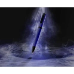 BOLIGRAFO BELIUS TURBO ALUMINIO COLOR AZUL Y NEGRO TINTA AZUL CAJA DE DISEÑO