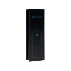BOLIGRAFO BELIUS TURBO ALUMINIO COLOR AZUL Y NEGRO TINTA AZUL CAJA DE DISEÑO