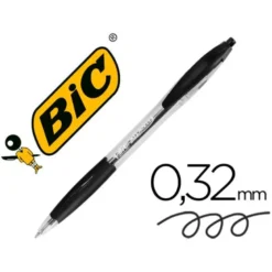 Boligrafo Bic Atlantis color negro 0,4 mm