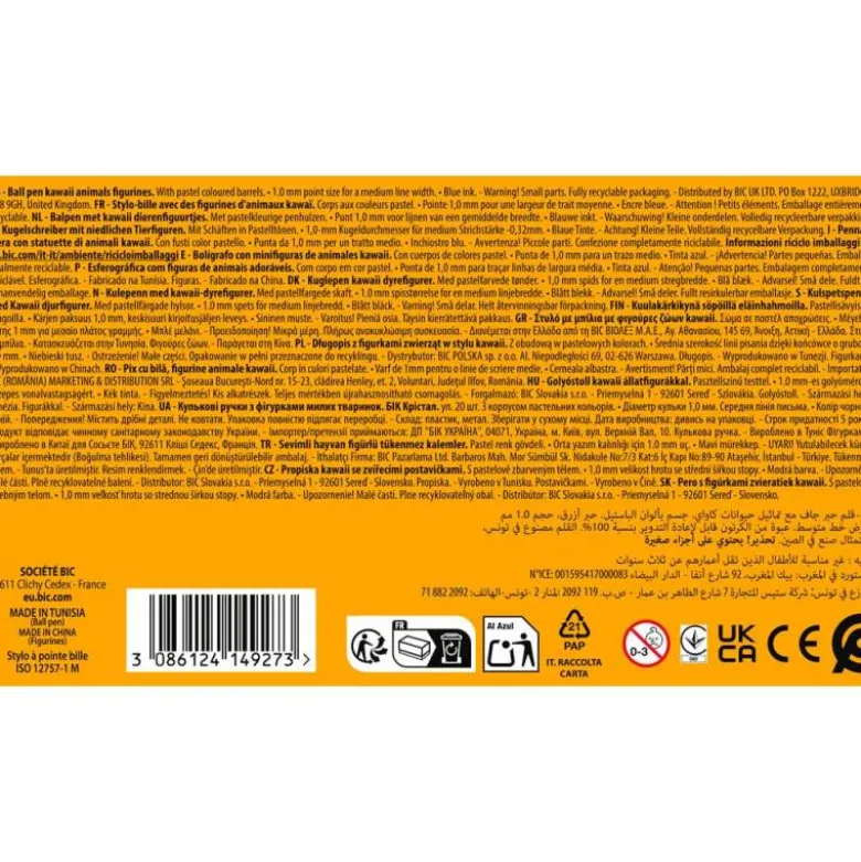 BOLIGRAFO BIC CRISTAL FIGURINE PUNTA 1 MM