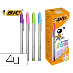 Boligrafo Bic Cristal Fun 1,6 mm Colores Surtidos Caja de 20 unidades